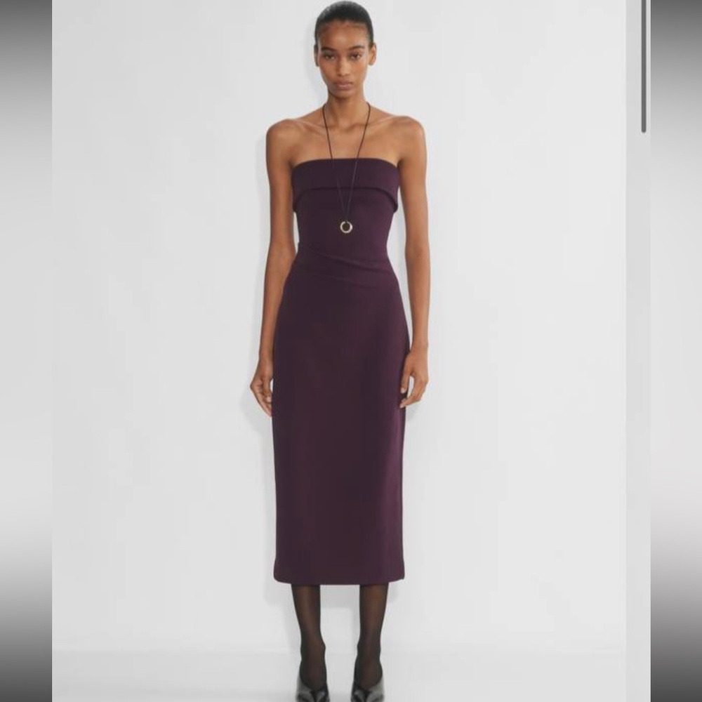 Aritzia Babaton Eyecatcher Midi Dress Noble